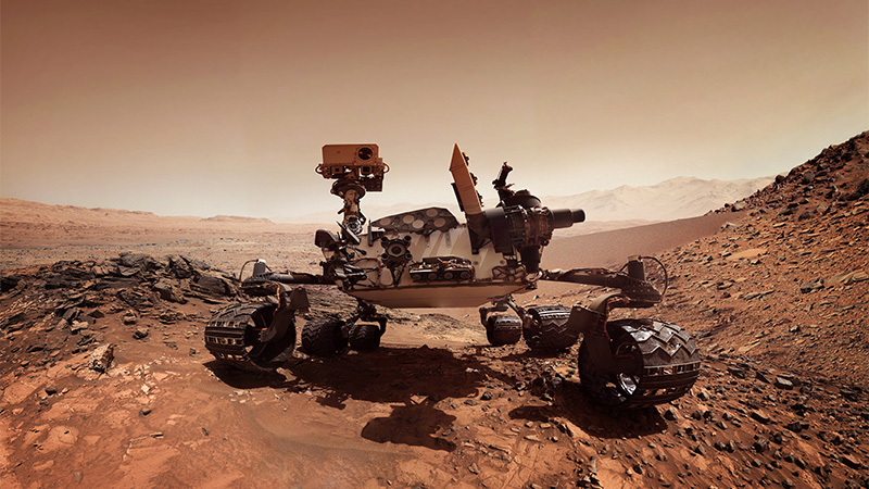 火星探测器。这张图片中的元素由 NASA