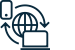 Remote and digital services icon.
