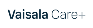 Vaisala Care Plus logo in blue.