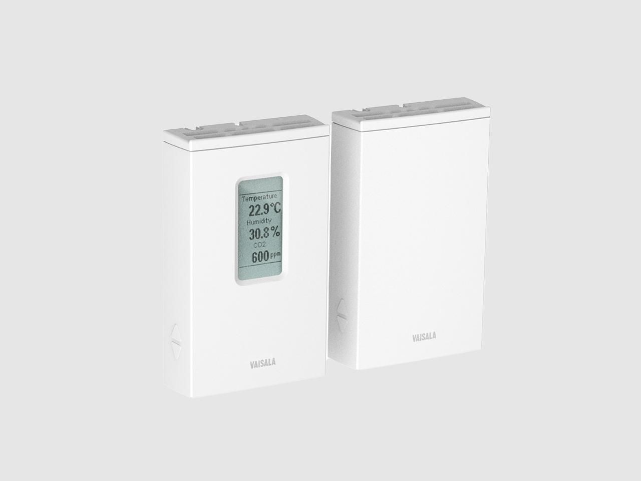 Wall-mounted Vaisala GMW90 Series Carbon Dioxide, Temperature and Humidity Transmitters are especially suited for green building projects and DCV.