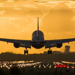 Plane landing