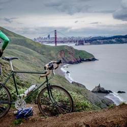 Man and bicycle