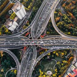 Intersection from above.